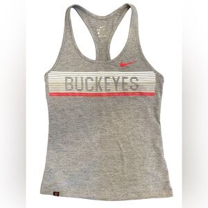 Nike Ohio State Buckeyes Dri-FIT Racerback Tank Women’s Small Gray